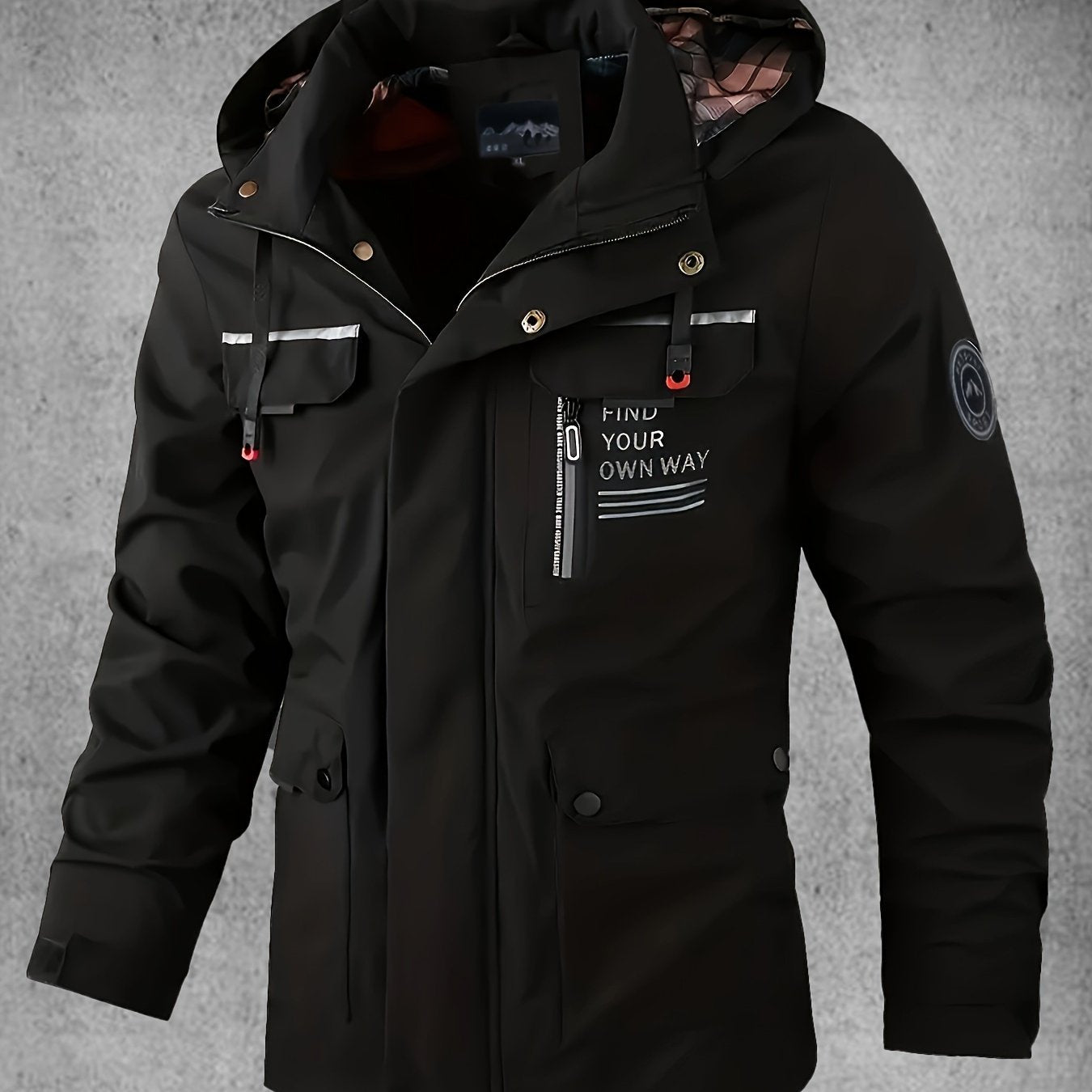 Thijs | Veste softshell homme imperméable et coupe-vent avec capuche et plusieurs poches