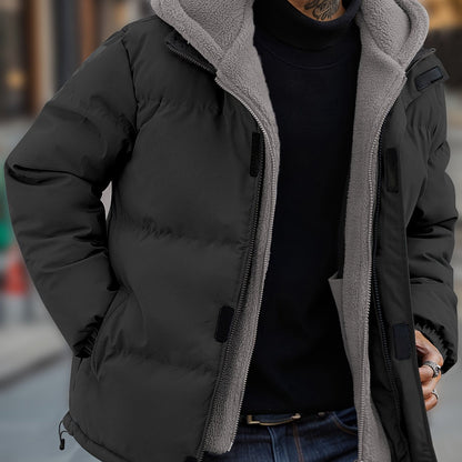Tim | Veste polaire matelassée pour homme avec capuche et poches