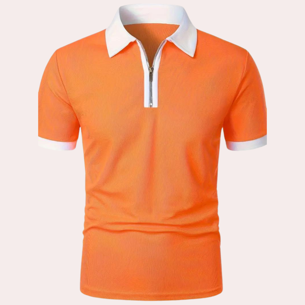 Tim | T-shirt classique orange pour homme été