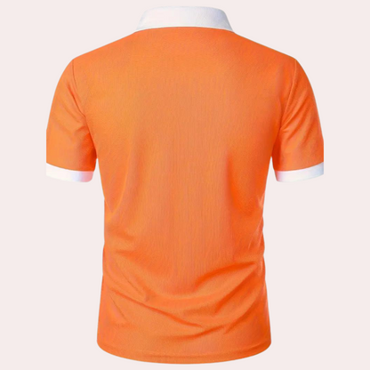 Tim | T-shirt classique orange pour homme été