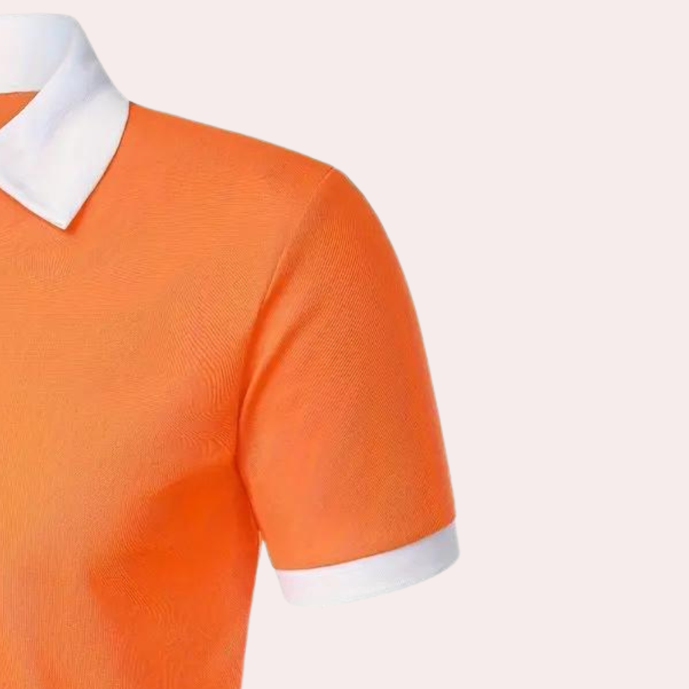 Tim | T-shirt classique orange pour homme été
