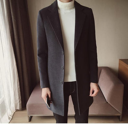 Tim | Manteau long en laine pour homme