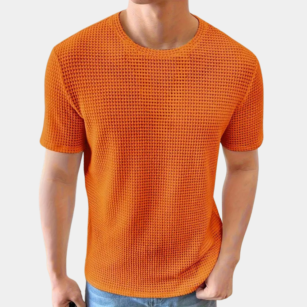 Tim | T-shirt d'été orange pour homme