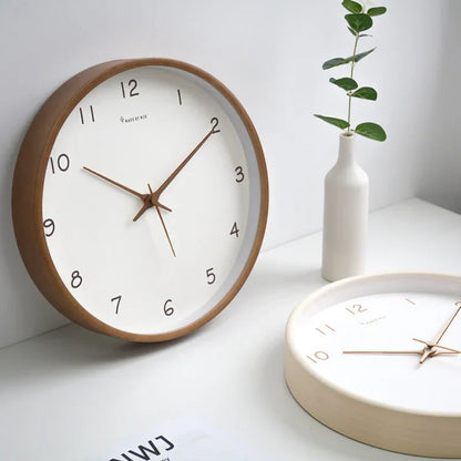 TimelessWood - minimalistinen massiivipuinen seinäkello - ainutlaatuinen muotoilu
