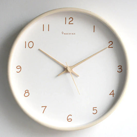 TimelessWood - Minimalist Solid Wood Wall Clock - Unique Design