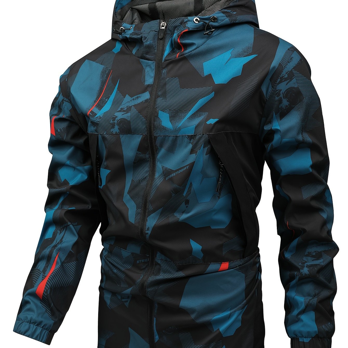 Tom | Veste à capuche zippée bicolore pour hommes