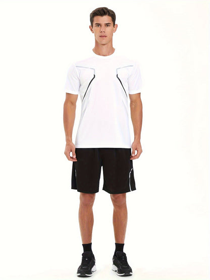 Tom | T-shirt de sport coloré pour homme avec manches courtes à séchage rapide