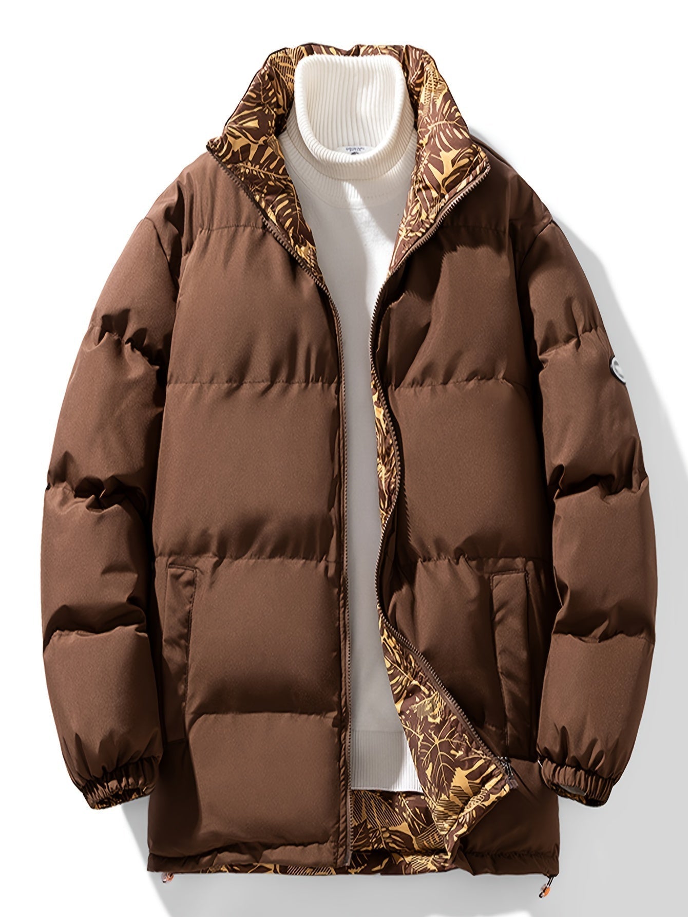 Tom | Veste épaisse réversible avec col montant et manches longues