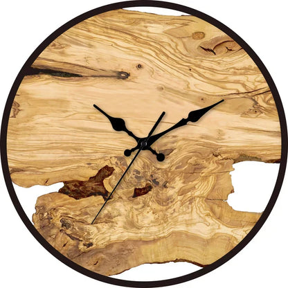 Horloge murale transparente - Design en bois - Élégante et fonctionnelle