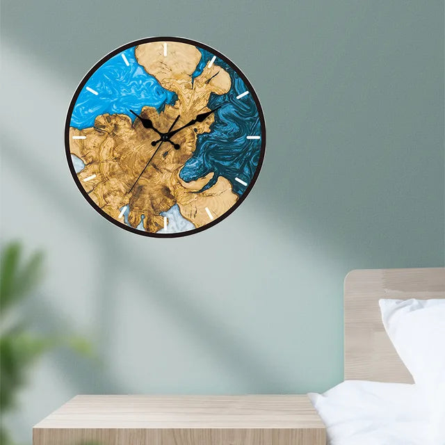 Horloge murale transparente - Design en bois - Élégante et fonctionnelle