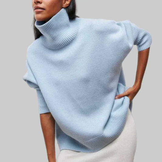 Cómodo suéter de cuello alto para mujer para cada ocasión