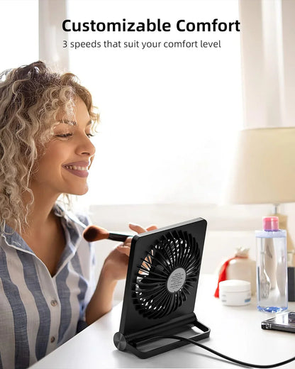 Ultrastille USB-bureauventilator - Krachtig - Compact - Energiezuinig