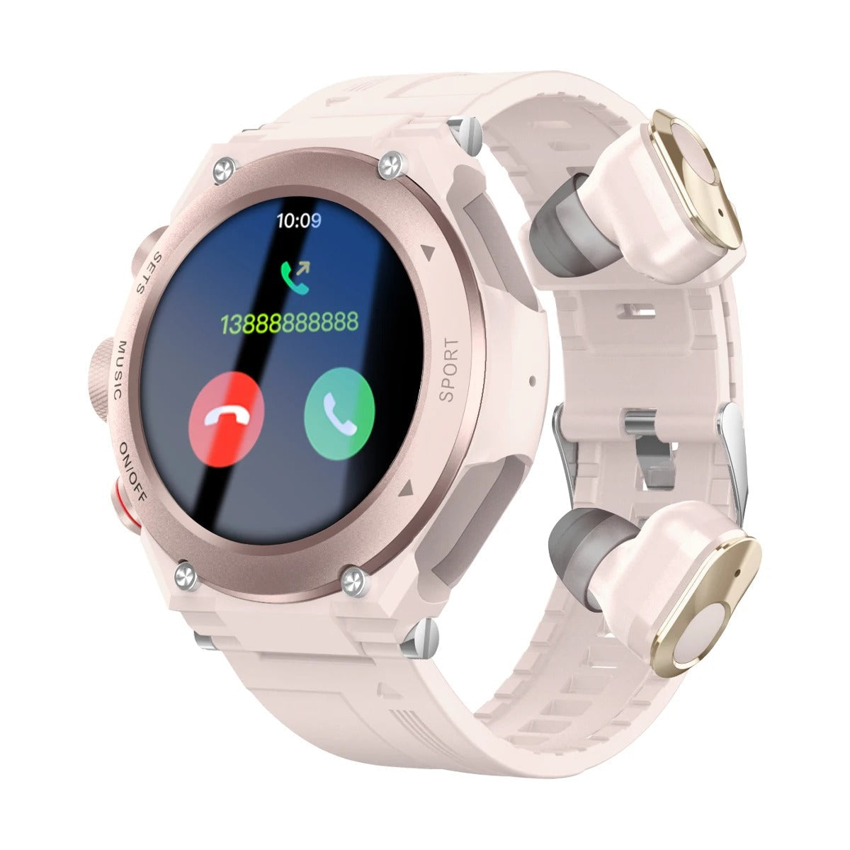 Oreste – Smartwatch with Integrated Wireless Earbuds