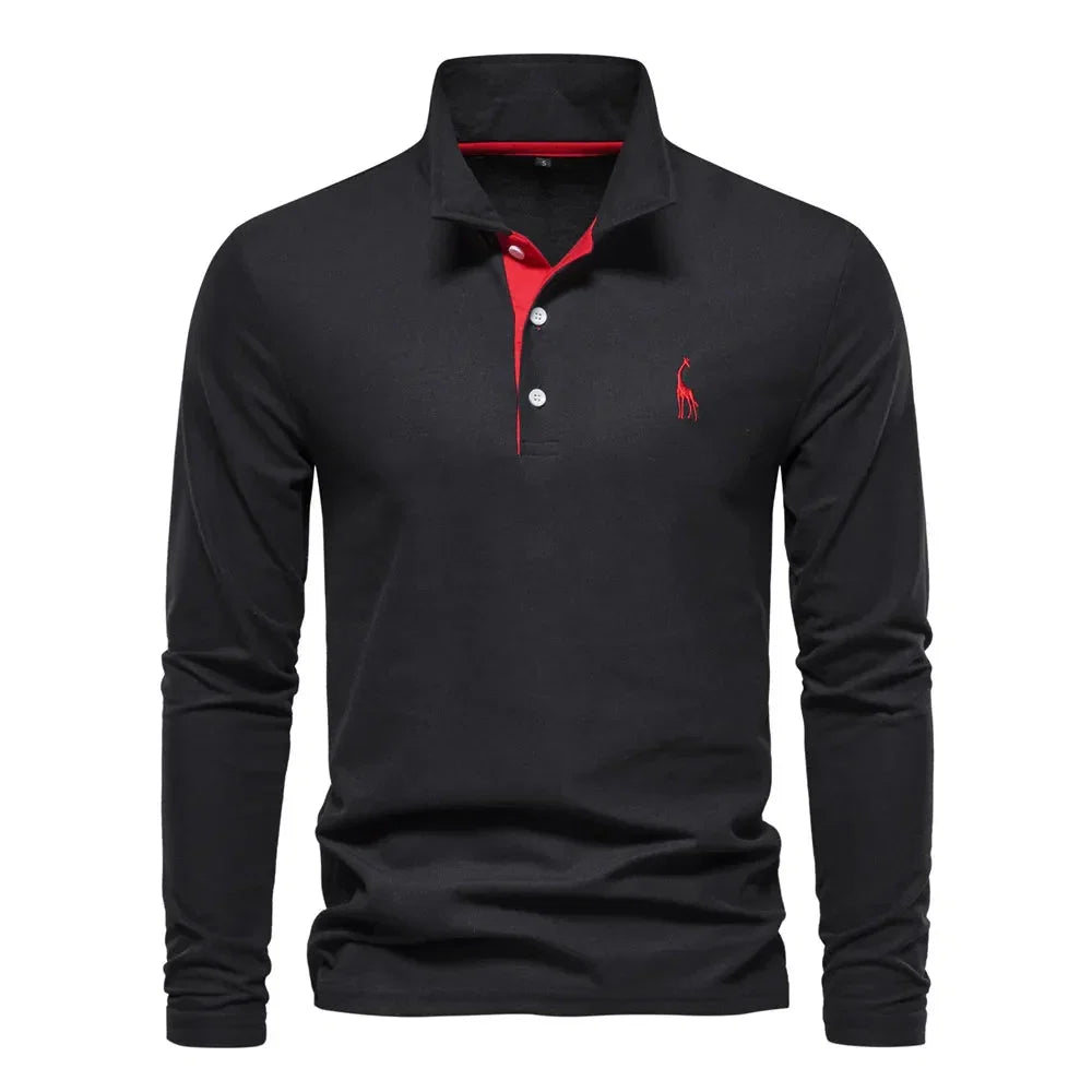 Men's Long Sleeve Polo - Bastian