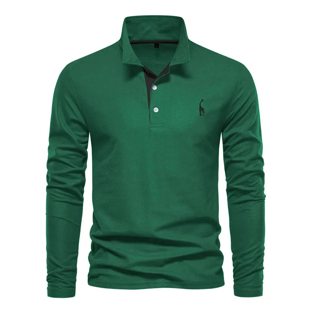 Men's Long Sleeve Polo - Bastian