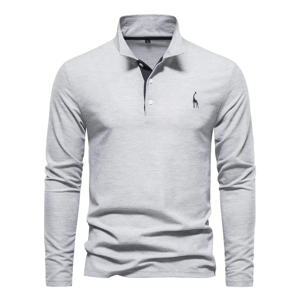Men's Long Sleeve Polo - Bastian