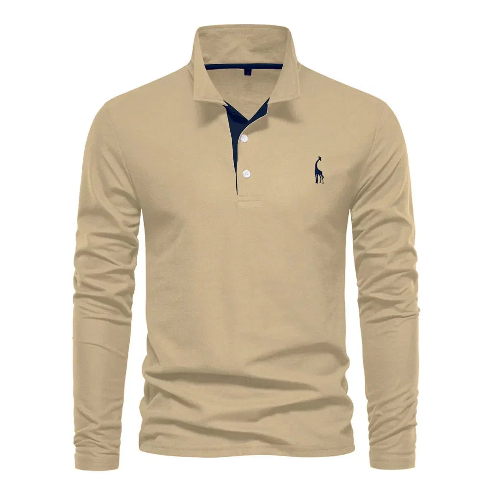 Men's Long Sleeve Polo - Bastian