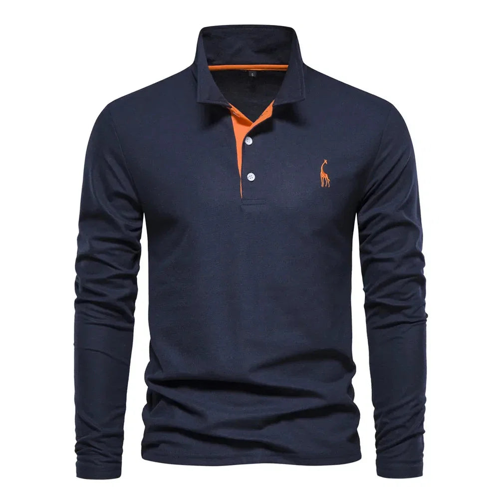 Men's Long Sleeve Polo - Bastian