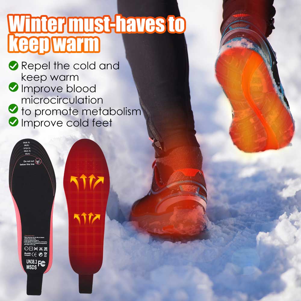 Universal Rechargeable Heated Insoles in 30 Seconds