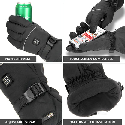 Heated Gloves for Motorcycle Scooter Winter - Professional