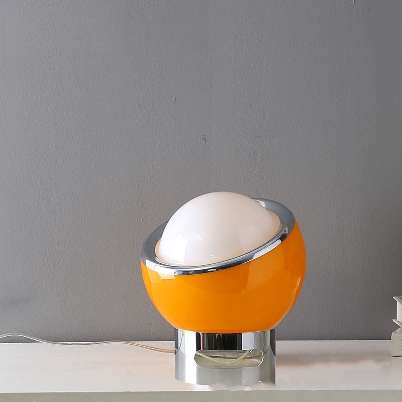 Einzigartige Tischlampe mit Glasschirm