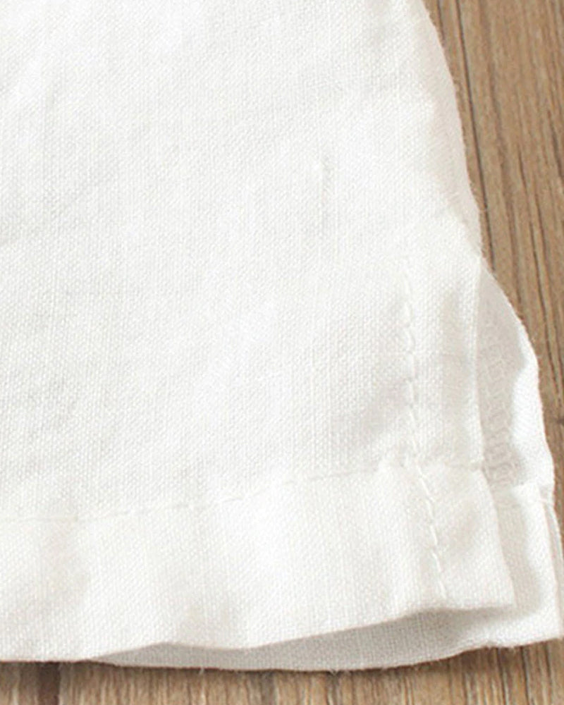 Vera | T-shirt uni à col rond et manches courtes