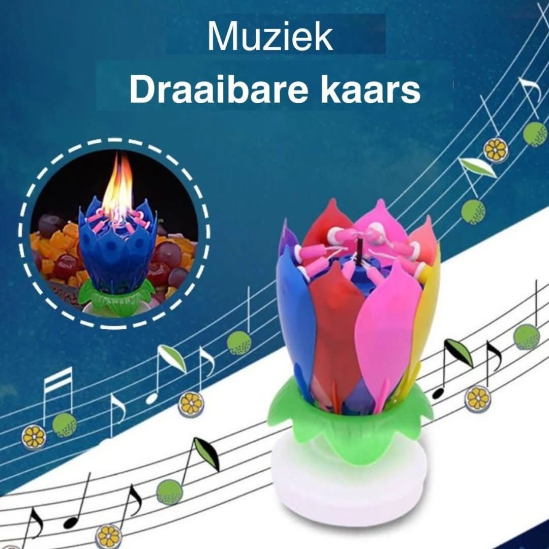 Verjaardagskaars | Magische bloem