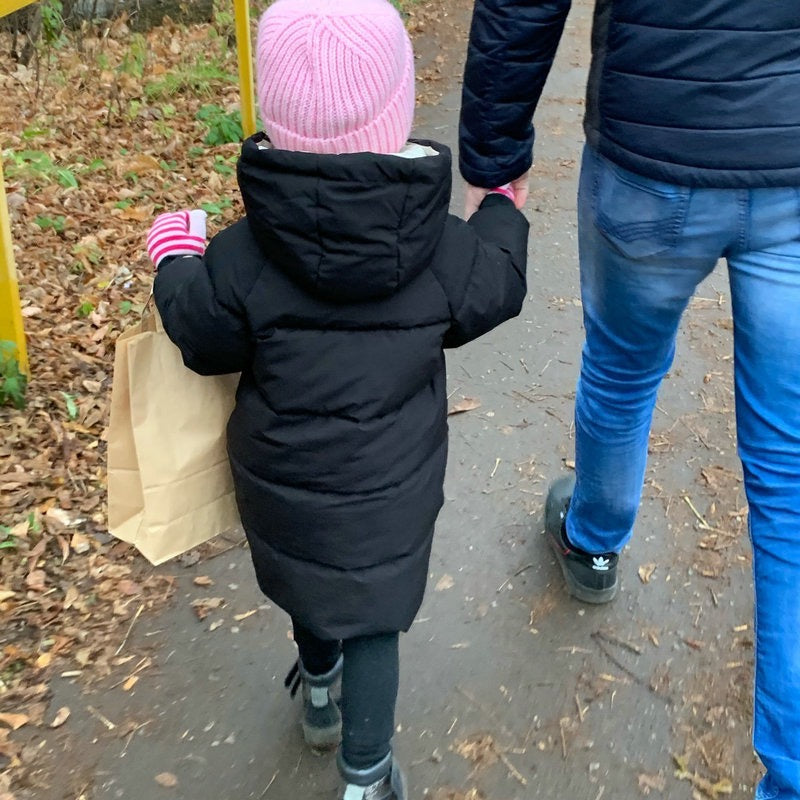 Giacca parka invernale calda per bambini