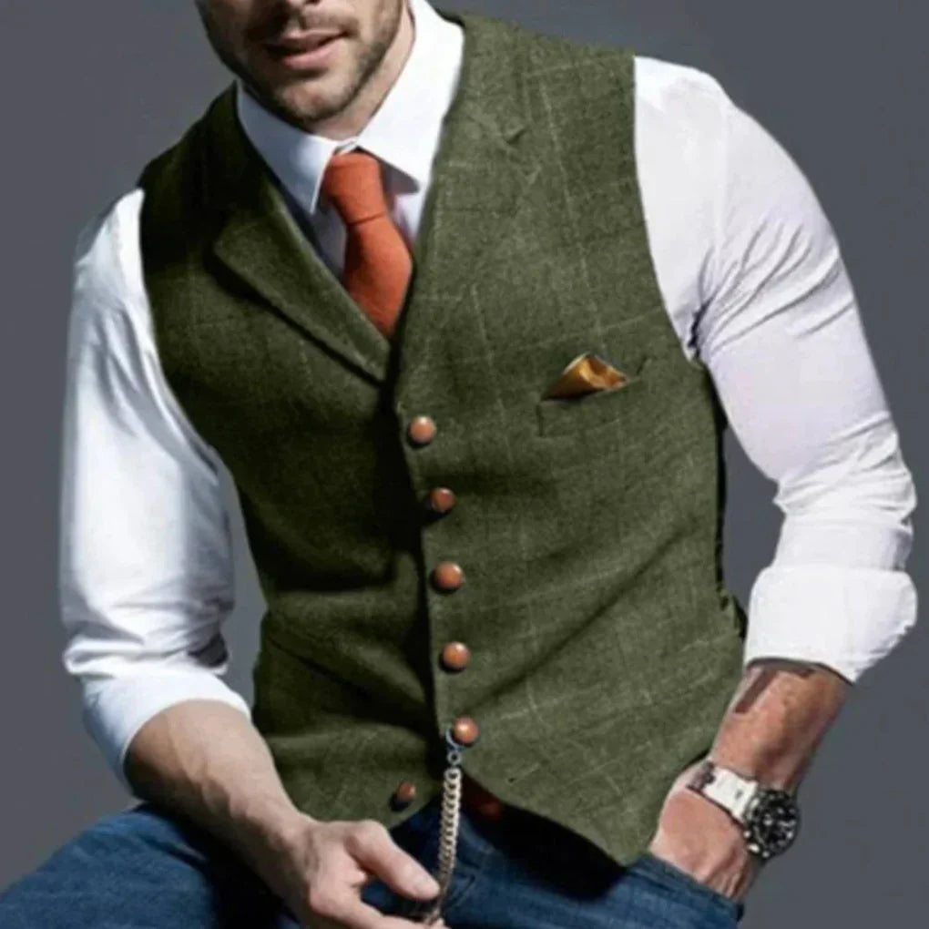 Gilet vintage – classico fascino rétro con stile a strati