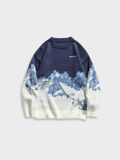 Pull vintage de montagne