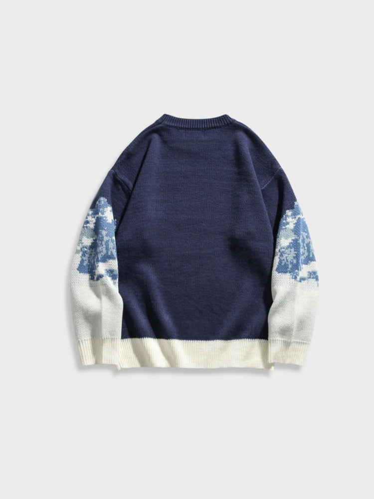 Pull vintage de montagne
