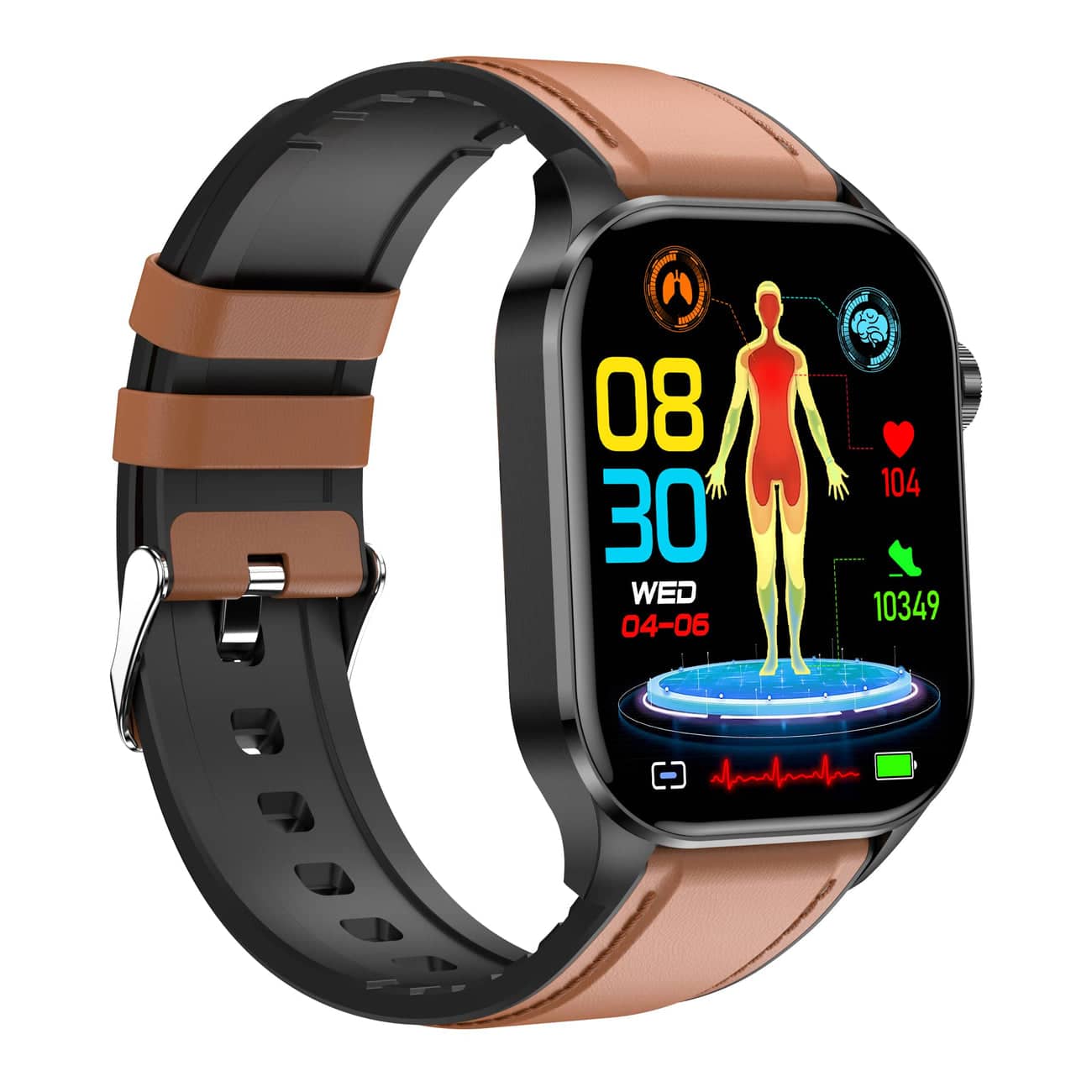 LifeSync – Advanced Smartwatch with ECG, Blood Sugar and Blood Pressure Monitoring