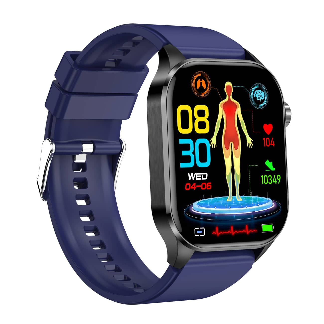 LifeSync – Advanced Smartwatch with ECG, Blood Sugar and Blood Pressure Monitoring
