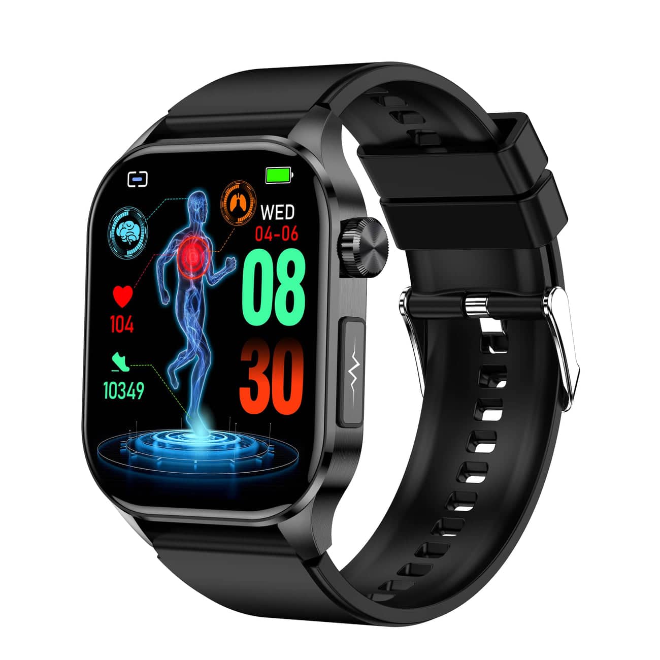 LifeSync – Advanced Smartwatch with ECG, Blood Sugar and Blood Pressure Monitoring