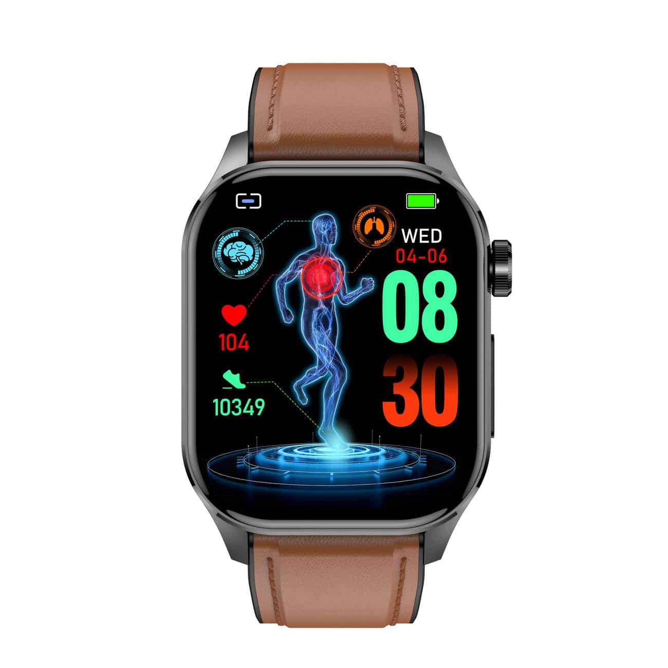 LifeSync – Advanced Smartwatch with ECG, Blood Sugar and Blood Pressure Monitoring
