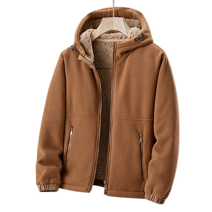 Chaqueta de hombre FleeceShield con capucha – Cálida, cómoda y práctica