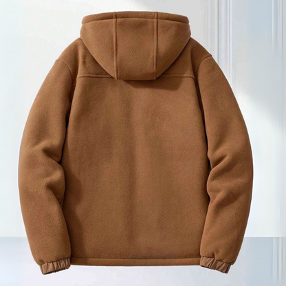 Chaqueta de hombre FleeceShield con capucha – Cálida, cómoda y práctica