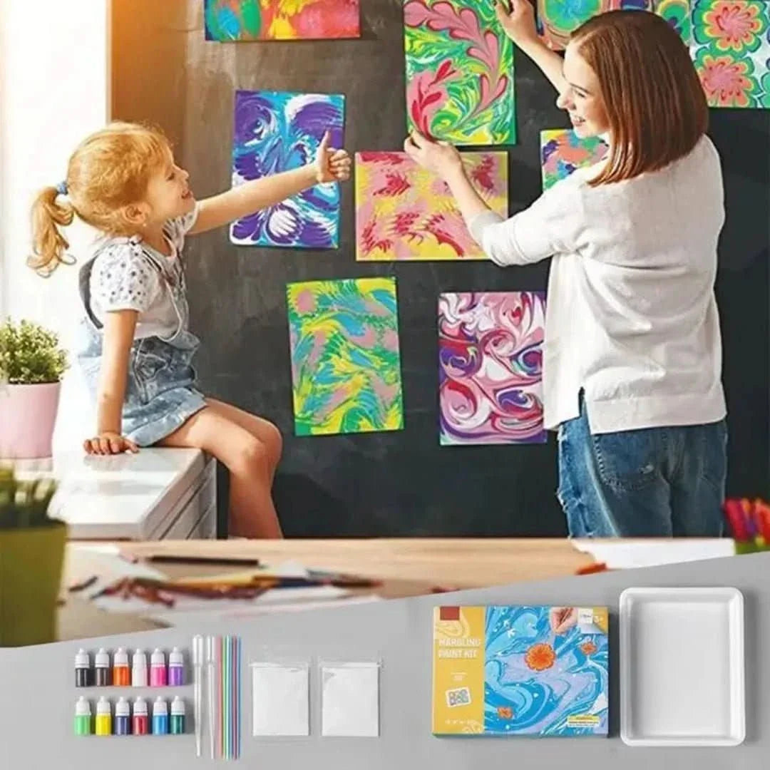 Kit de pintura marmoleada con agua