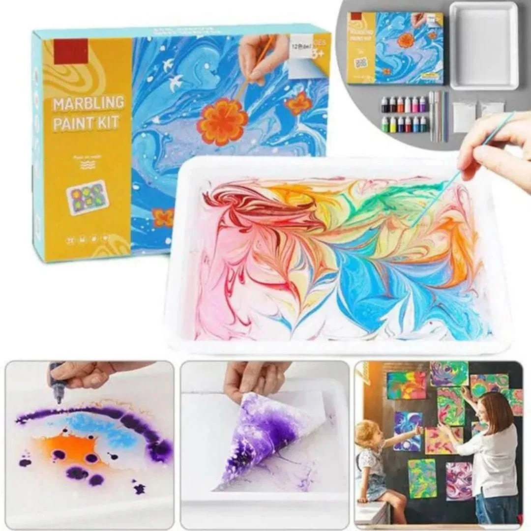 Kit de pintura marmoleada con agua