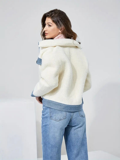 Reverse denim jacket for women - Marry