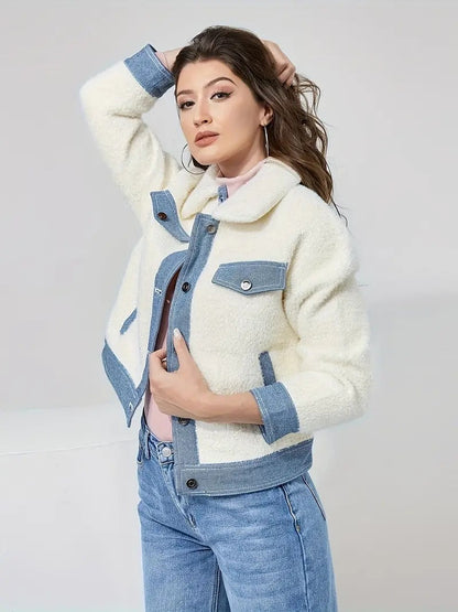 Reverse denim jacket for women - Marry