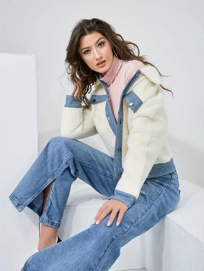 Reverse denim jacket for women - Marry
