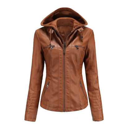 Veste en cuir élégante pour femme