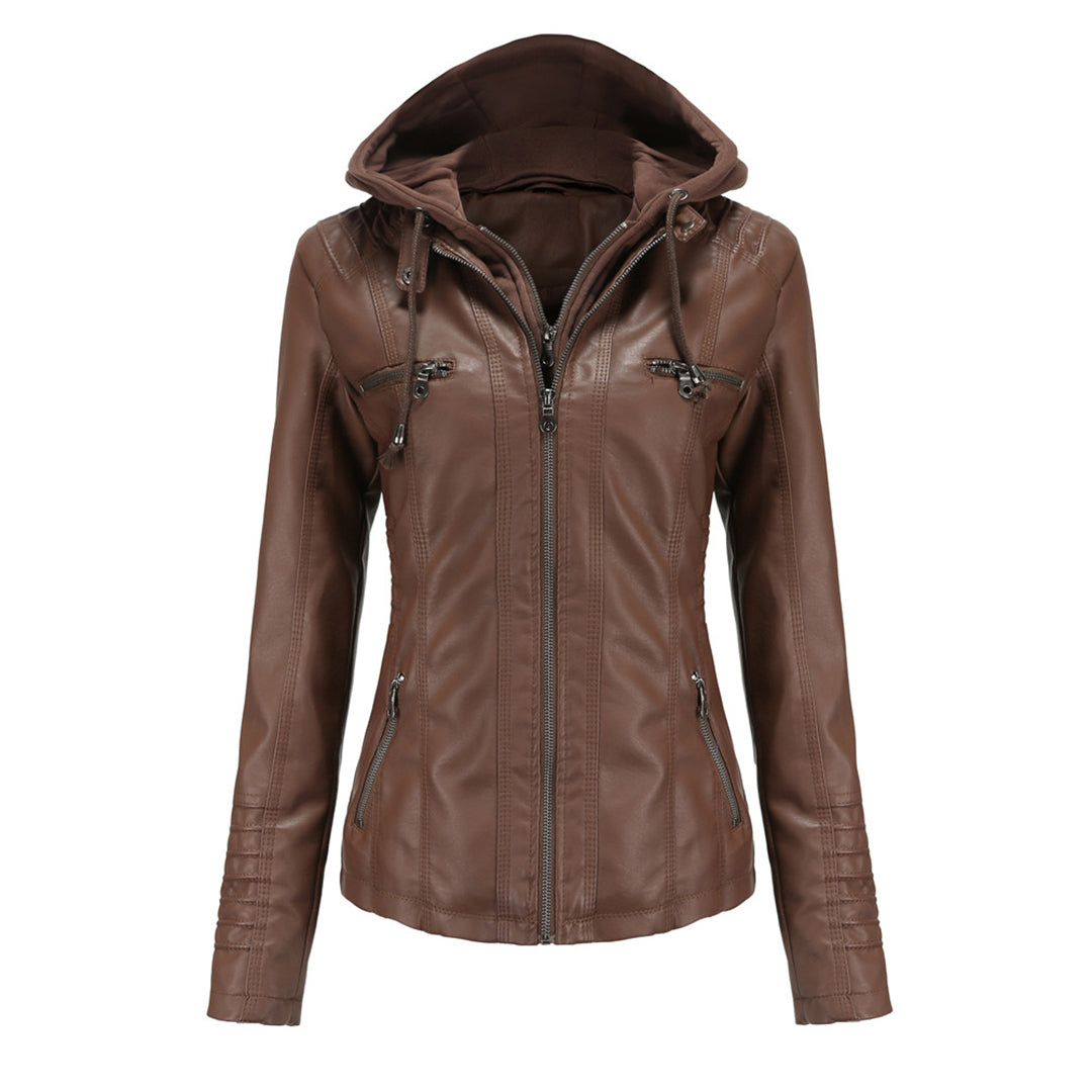 Veste en cuir élégante pour femme