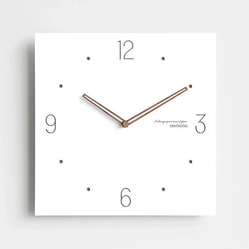 Minimalist White Wall Clock - Eco-Friendly & Stylish Design