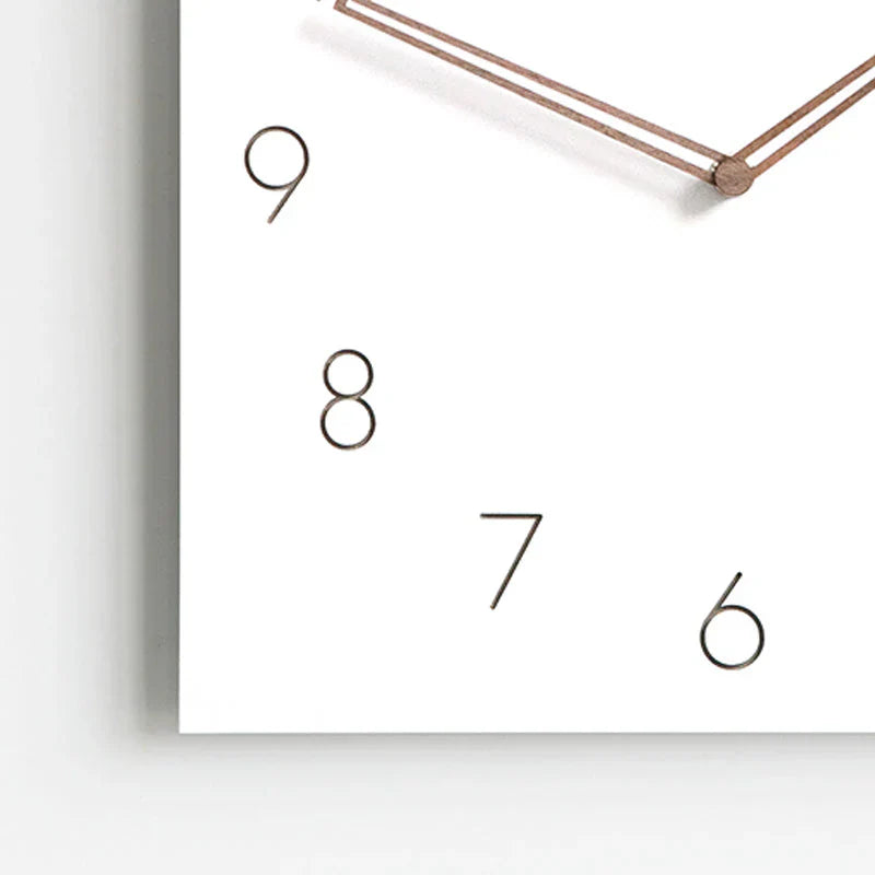 Minimalist White Wall Clock - Eco-Friendly & Stylish Design