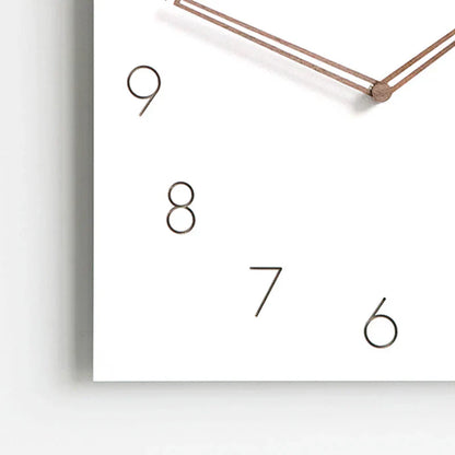 Minimalist White Wall Clock - Eco-Friendly & Stylish Design