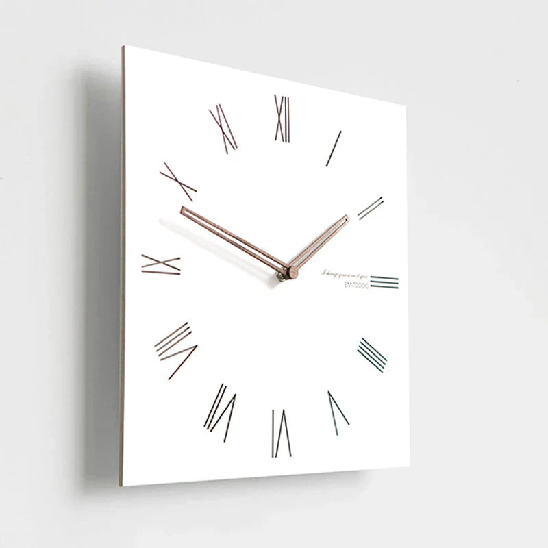 Minimalist White Wall Clock - Eco-Friendly & Stylish Design