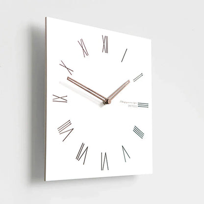 Minimalist White Wall Clock - Eco-Friendly & Stylish Design