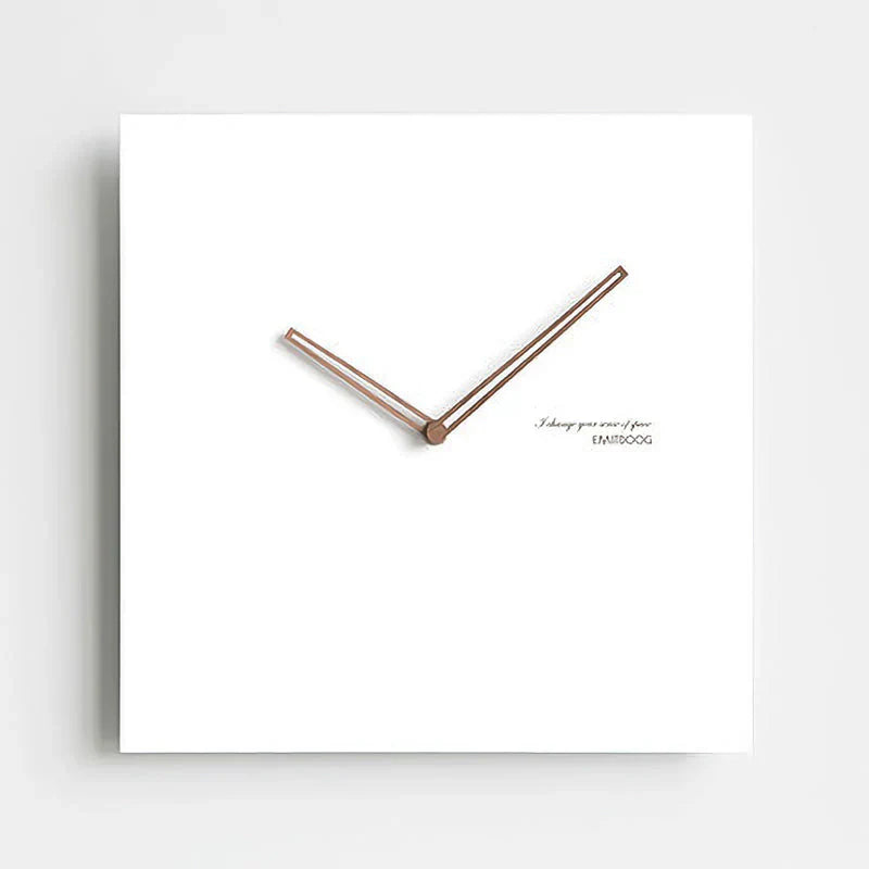 Minimalist White Wall Clock - Eco-Friendly & Stylish Design